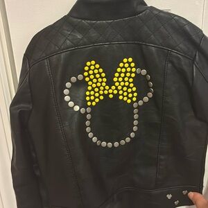 Minnie Mouse leather motorcycle jacket